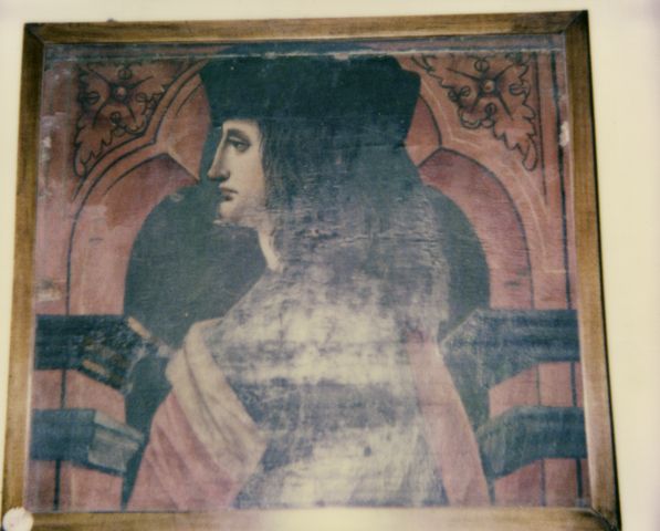 Anonimo — Anonimo lombardo - sec. XV - Figura maschile di profilo — insieme